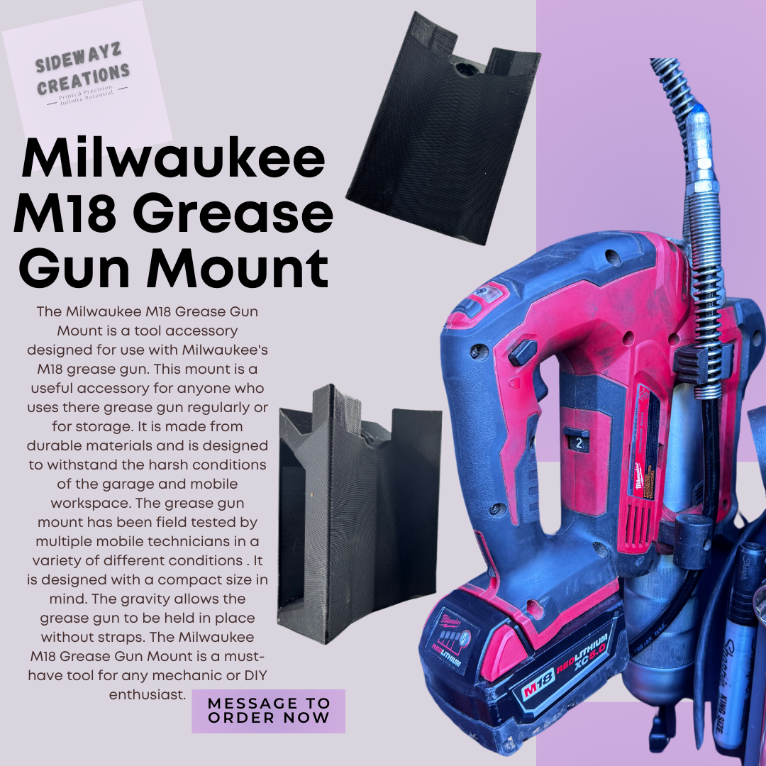 Milwaukee M18 Grease Gun Mount